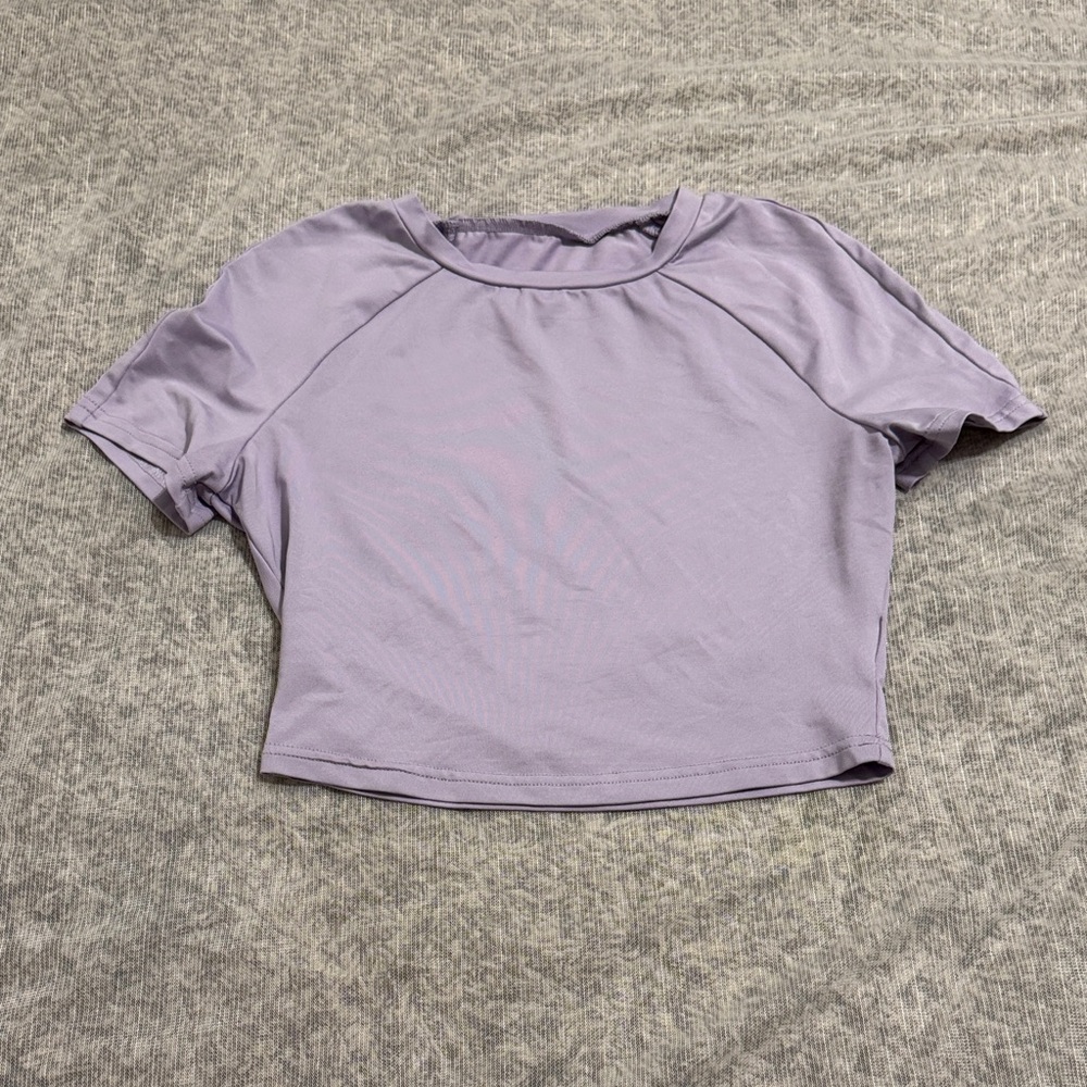 SHEIN Light Purple Crop Top